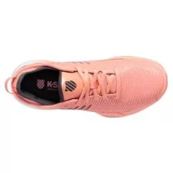 K-Swiss K- Swiss Women's Hypercourt Supreme Tennis Shoes Peach Amber And White -Tennis Passion 96615 683