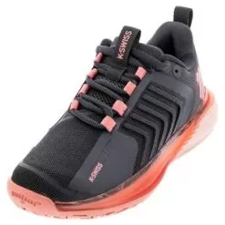 K-Swiss K- Swiss Women's Ultrashot 3 Tennis Shoes Asphalt And Peach Amber