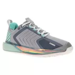 K-Swiss K- Swiss Women's Ultrashot 3 LE Tennis Shoes Alloy And Brilliant White