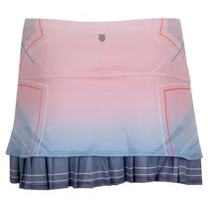 K-Swiss K- Swiss Women's Pleat 12 Inch Tennis Skort Lake 2 K-Swiss K- Swiss Women's Pleat 12 Inch Tennis Skort Lake - Image 2