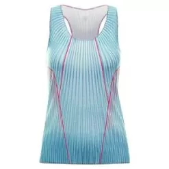 K- Swiss Women's Pleated V-Neck Tennis Tank Angel