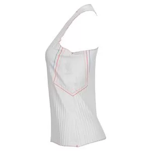 K- Swiss Women's Pleated V-Neck Tennis Tank 4 K- Swiss Women's Pleated V-Neck Tennis Tank - Image 4
