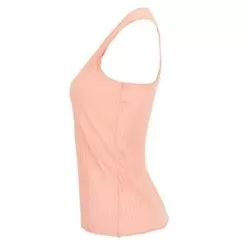 K- Swiss Women's Pleated V-Neck Tennis Tank Peach Amber -Tennis Passion CT812 875S22 3