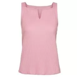 K-Swiss K- Swiss Women's Deep V Pleated Tennis Tank Seashell