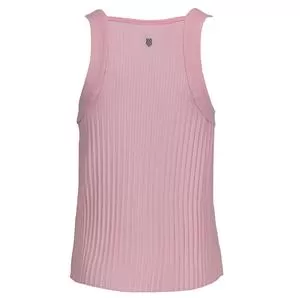 K-Swiss K- Swiss Women's Deep V Pleated Tennis Tank Seashell 2 K-Swiss K- Swiss Women's Deep V Pleated Tennis Tank Seashell - Image 2