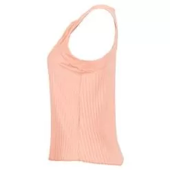 K- Swiss Women's Deep V Pleated Tennis Tank Peach Amber -Tennis Passion CT860 875S22 3