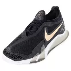 Nike Women's React Vapor NXT Tennis Shoes Black And White