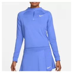 Nike Women's Court Dri-FIT Victory Long-Sleeve 1/2-Zip Tennis Top -Tennis Passion CV4697 500 A