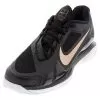 Nike Women's Air Zoom Vapor Pro Tennis Shoes Black And Metallic Red Bronze
