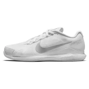 Nike Women's Air Zoom Vapor Pro Tennis Shoes White And Metallic Silver 2 Nike Women's Air Zoom Vapor Pro Tennis Shoes White And Metallic Silver - Image 2