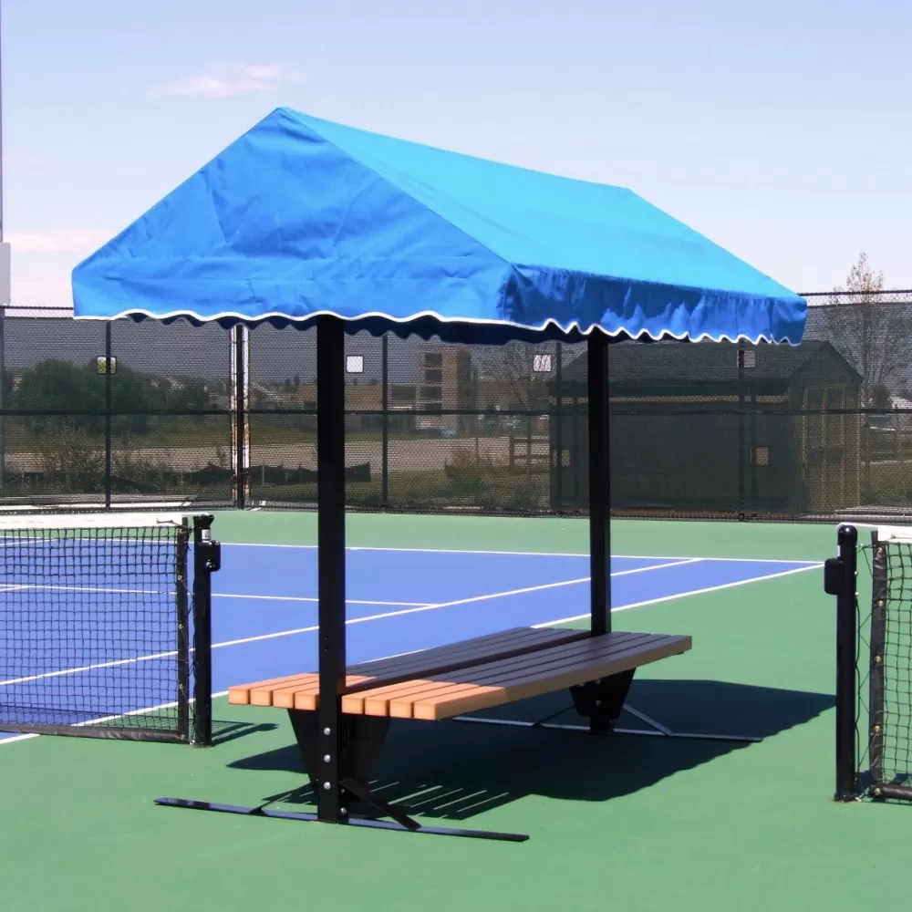 SunTrends 8-Foot Tennis Court Cabana Bench - Flat 1 SunTrends 8-Foot Tennis Court Cabana Bench - Flat