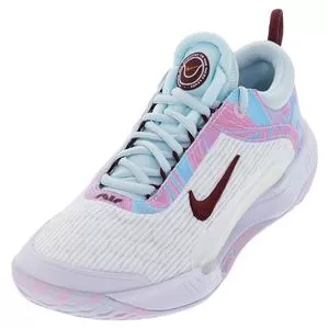 Nike Women's Zoom NXT Tennis Shoes White And Dark Beetroot 1 Nike Women's Zoom NXT Tennis Shoes White And Dark Beetroot