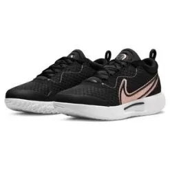 Nike Women's Zoom Pro Tennis Shoes Black And Metallic Red Bronze