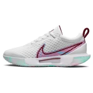 Nike Women's Zoom Pro Tennis Shoes White And Dark Beetroot 2 Nike Women's Zoom Pro Tennis Shoes White And Dark Beetroot - Image 2