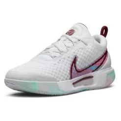Nike Women's Zoom Pro Tennis Shoes White And Dark Beetroot