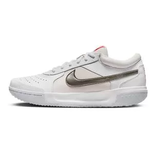Nike Women's Zoom Lite 3 Tennis Shoes White And Metallic Pewter 2 Nike Women's Zoom Lite 3 Tennis Shoes White And Metallic Pewter - Image 2