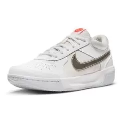 Nike Women's Zoom Lite 3 Tennis Shoes White And Metallic Pewter