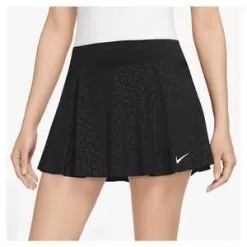 Nike Women's Advantage Club Dri-FIT Tennis Skort Black And White