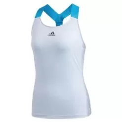 Adidas Women's Primeblue Y-Back Tennis Tank Easy Blue