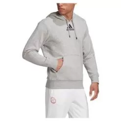 Adidas Men's Category Graphic Tennis Hoodie Medium Grey Heather And Legend Ink -Tennis Passion FU0073 F20 3
