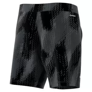 Adidas Men's Primeblue Printed 7 Inch Tennis Short Grey Five And Black 2 Adidas Men's Primeblue Printed 7 Inch Tennis Short Grey Five And Black - Image 2