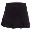 Grand Slam.gif Grand Slam Women's Essential Solid Tennis Skort With Pleated Ruffle Hem Caviar