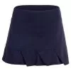 Grand Slam Women's Essential Solid Tennis Skort With Pleated Ruffle Hem Peacoat