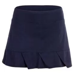 Grand Slam Women's Essential Solid Tennis Skort With Pleated Ruffle Hem Peacoat
