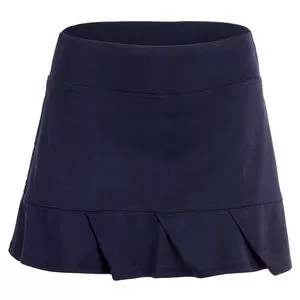 Grand Slam Women's Essential Solid Tennis Skort With Pleated Ruffle Hem Peacoat 1 Grand Slam Women's Essential Solid Tennis Skort With Pleated Ruffle Hem Peacoat