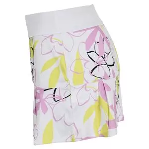 Grand Slam Women's Floral Printed Tennis Skort With Pleats Brilliant White 3 Grand Slam Women's Floral Printed Tennis Skort With Pleats Brilliant White - Image 3