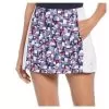 Grand Slam Women's Ace Print Tennis Skort With Back Pleats Peacoat