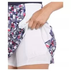 Grand Slam Women's Ace Print Tennis Skort With Back Pleats Peacoat 5 Grand Slam Women's Ace Print Tennis Skort With Back Pleats Peacoat -Tennis Passion GSKBSC50 424U22 6