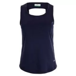 Grand Slam.gif Grand Slam Women's Essential Tennis Tank With Keyhole Back Peacoat