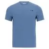 Grand Slam.gif Grand Slam Men's Pinhole Mesh Short Sleeve Tennis Crew Blue Horizon
