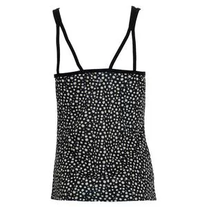 Grand Slam.gif Grand Slam Women's Daisy Printed Strappy Tennis Tank With Mesh Caviar 2 Grand Slam.gif Grand Slam Women's Daisy Printed Strappy Tennis Tank With Mesh Caviar - Image 2