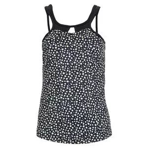 Grand Slam.gif Grand Slam Women's Daisy Printed Strappy Tennis Tank With Mesh Caviar 1 Grand Slam.gif Grand Slam Women's Daisy Printed Strappy Tennis Tank With Mesh Caviar