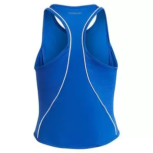Adidas Girls` Pop Up Tennis Tank Bold Blue And White 2 Adidas Girls` Pop Up Tennis Tank Bold Blue And White - Image 2