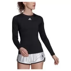 Adidas Women's HEAT.RDY Freelift Long Sleeve Tennis Top Black And White -Tennis Passion GV1515 F21 c