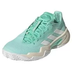 Adidas Women's Barricade Clay Tennis Shoes Easy Green And Footwear White