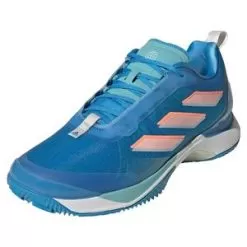 Adidas Women's Avacourt Clay Tennis Shoes Pulse Blue And Footwear White