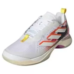 Adidas Women's Avacourt Tennis Shoes Footwear White And Zero Met