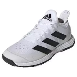 Adidas Men's Adizero Ubersonic 4 Tennis Shoes Footwear White And Core Black