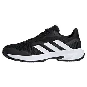Adidas Men's CourtJam Control Tennis Shoes Core Black And Footwear White 2 Adidas Men's CourtJam Control Tennis Shoes Core Black And Footwear White - Image 2