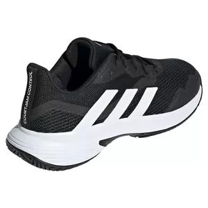 Adidas Men's CourtJam Control Tennis Shoes Core Black And Footwear White 5 Adidas Men's CourtJam Control Tennis Shoes Core Black And Footwear White - Image 5