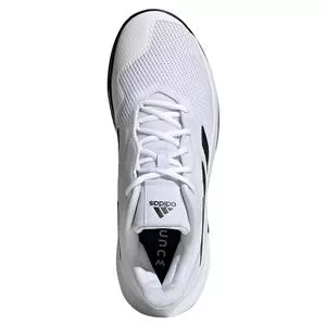 Adidas Men's CourtJam Control Tennis Shoes Footwear White And Core Black 4 Adidas Men's CourtJam Control Tennis Shoes Footwear White And Core Black - Image 4