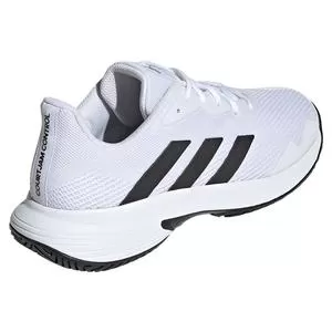Adidas Men's CourtJam Control Tennis Shoes Footwear White And Core Black 5 Adidas Men's CourtJam Control Tennis Shoes Footwear White And Core Black - Image 5
