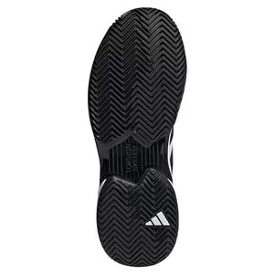 Adidas Men's CourtJam Control Tennis Shoes Footwear White And Core Black 6 Adidas Men's CourtJam Control Tennis Shoes Footwear White And Core Black - Image 6