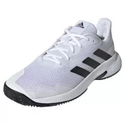Adidas Men's CourtJam Control Tennis Shoes Footwear White And Core Black