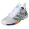 Adidas Women's Adizero Ubersonic 4 Tennis Shoes Footwear White And Silver Met
