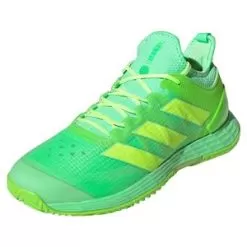Adidas Men's Adizero Ubersonic 4 HEAT.RDY Tennis Shoes Beam And Signal Green